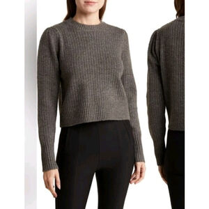NWT NORDSTROM BRAND Elodie Charcoal Gray Thick Knit Sweater, Size M